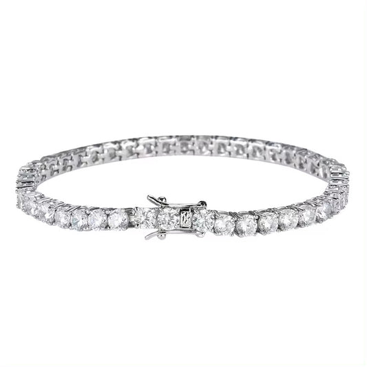 Pulsera con diamantes de laboratorio oro 18 Kts