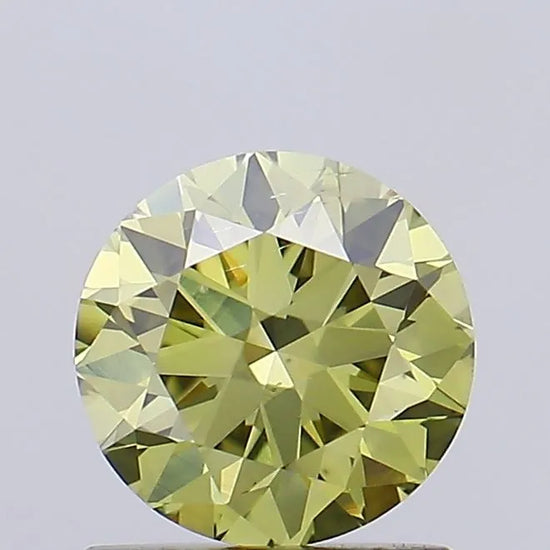 1.07ct Round Lab Grown Diamond (Colour Fancy Light Yellow, Clarity VS2, Cut VG, IGI Certified)
