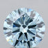 1.31ct Round Lab Grown Diamond (Colour Fancy Vivid Blue, Clarity VS1, Cut EX, IGI Certified)