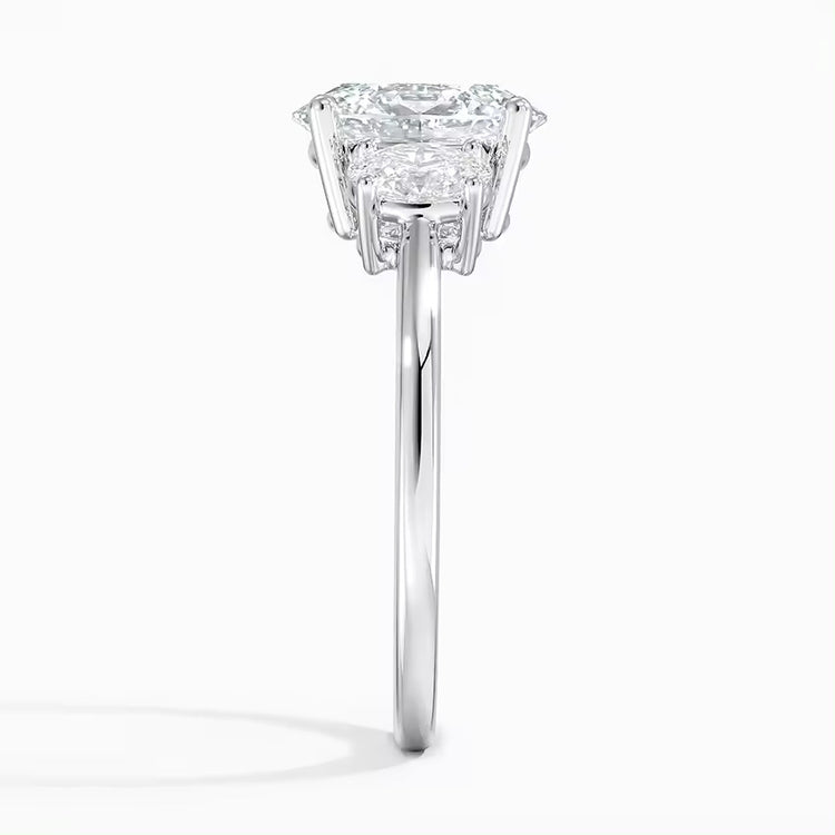 Anillo con diamante de laboratorio de 1 ct en oro 18 Kts